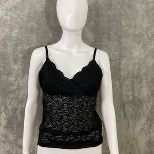 Bebe Y2K Vintage style Stretchy Camisole Top women’s Size M Whimsy Goth Grunge